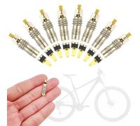 XENQITO 8 Piezas Núcleo de Válvula Presta, Adaptador Valvula Bicicleta, Valvula Tubeless, Obus Valvula, Bicycle Valve, Valvulas Mtb Tubeless, Apto para Bicicletas de Montaña y Bicicletas Plegables