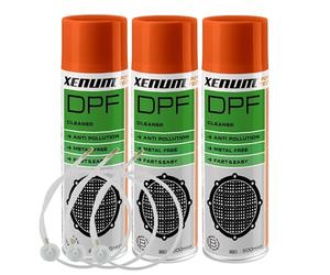XENUM DPF Cleaner - Lote de 3 x 400 ml - Limpiador FAP + 3 boquillas de inyección