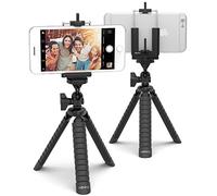 Xenvo LobsterPod Tripod - Flexible Cell Phone Tripod Stand with Universal Phone Mount Adapter, Compatible with iPhone, Android, Samsung, Google Pixel and Any Smartphone Black