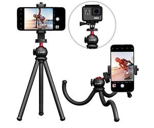 Xenvo SquidGrip - Trípode Flexible para teléfono Celular, Soporte portátil para Smartphone y cámara de acción, Soporte de trípode Compatible con iPhone, GoPro, Android, Samsung, Google Pixel y Todos