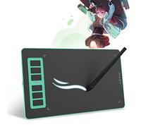XENX P1 Tableta de dibujo gráfico compatible con MacOS y Android P1640 de 6 x 4 pulgadas con 6 teclas de acceso directo, 8192 niveles de presión Pluma sin batería para arte digital, diseño,