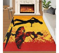 XEODIAT Alfombra con silueta de flamenco, alfombra de baile, guitarrista, alfombra de suelo, felpudo para sala de estar, decoración del hogar, alfombras náuticas apasionadas para niños y niñas, 60 x
