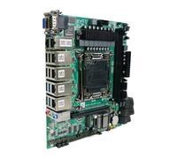 Xeon Serie E5-V3/V4 Procesadores Placa base (mATX, COM RS232/485, Dual DDR4,10 x SATA 3.0, PCIe x16, Dual M.2 NVMe, USB 3.0, 6x I226-V 2.5G LAN, C612 Soft Routing Board/Support LGA201 1 XEON serie CPU