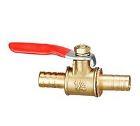 XEOWHUPG 6mm-19mm 6-8 Conector neumático Mango Espiga for Manguera en línea latón Agua Aceite Aire Gas línea de Combustible válvula de Bola de Cierre Accesorios de tubería 1 Uds(6mm to 8mm)