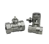 XEOWHUPG Cuerpo de vávula de Bola de Acero Inoxidable motorizado DN15 DN20 DN25, Cuerpo de vávula de Bola de Hilo eléctrico