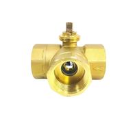 XEOWHUPG Cuerpo de vávula de Bola de latón motorizado de DN15 DN20 DN25, Cuerpo de vávula de Bola de Hilo eléctrico de 3 vías