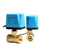 XEOWHUPG Válvula de Bola motorizada de latón, reinicio de Apagado de 2 Cables, 8 N·m, Gran torsión, 220V, 110V, 24V, 12V, CA/CC, válvula solenoide eléctrica Alternativa