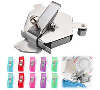 XEPWOLU La Canilla Guia de Costura Magnetica (Incluye 10 pinzas de costura de colores aleatorios) con Máquinas de Coser Singer, Alfa, Brother y Más | Accesorios de Costura y Coser