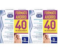 Xeramance Lutsine E45 - Crema Reestructurante Intensiva 2x100ml Pack Ahorro 2ªunidad 40% dto. - Crema reparadora para Piel Muy Seca y Atópica - Sin Perfume y Clínicamente probado (Paquete de 2)