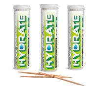 Xero Picks Hydrate - Palillos de dientes con sabor a electrolitos, 60 unidades, paquete de 3 variedades, lima, sodio, potasio, magnesio, calcio