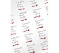 Xerox Colotech+ Gloss 003R91604 - Papel láser de color blanco, 130 g/m², A4, pintado por ambos lados brillante - Paquete de 500 hojas