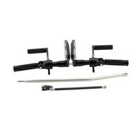 XEXJHQQ Reposapiés Moto para DYNA para Street para Bob 2006-2017 Controles Delanteros Motocicleta Kit Clavija Pie Almohadilla Pedal Reposapiés Pedal Motocicleta(Black)