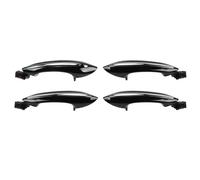 XEXJHQQ Tirador puerta exterior Para Serie 5 6 7 Para F10 Para F07 Para F02 525 528 530 535 730 Manija De Puerta Exterior Manija De Puerta Exterior(Black,1 Set 4 doors)