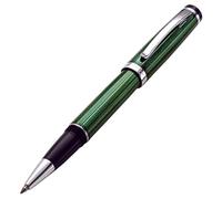 Xezo Bolígrafo roller Incognito, punta fina. Color verde bosque con baño de platino puro. Hecho a mano, edición limitada, numerada
