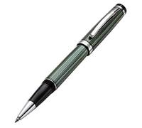 Xezo Bolígrafo roller Incognito, punta fina. Laca verde cinc con baño de platino puro. Artesanal, edición limitada, numerada