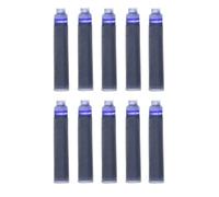 Xezo Cartuchos de tinta azul para pluma estilográfica, tamaño estándar internacional/europeo. Paquete de 10 unidades.