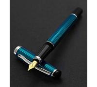 Xezo Pluma estilográfica Incognito, plumín medio. Laca azul profundo con baño de platino puro. Artesanal, edición limitada, numerada