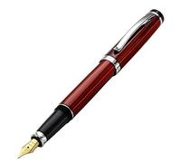 Xezo Pluma estilográfica Incognito, plumín medio. Laca rojo burdeos con baño de platino puro. Artesanal y grabado guilloché. Edición limitada, numerada