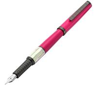 Xezo Speed Master Pluma estilográfica, plumín fino. Color fucsia mate con madreperla blanca. Baño de pistola. Cuerpo ligero de latón. Cada pluma es única