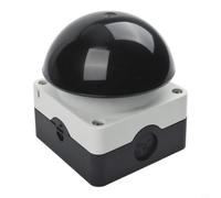 XFAK-KC11 - Interruptor de pie con botón de seta, 2 cierradores, autorregulable, para dispositivos industriales, aleación de plata, 10 A, 500 V, color negro