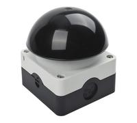 XFAK-KC11 - Interruptor de pie manual, 2 contactos normalmente abiertos | Botón de seta para equipos industriales, pedal de control de 10 A 500 V CA/CC con puertos de cableado laterales e inferiores