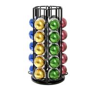 Xfanscafe Soporte para cápsulas de café para 30 cápsulas Nespresso Vertuo, soporte para cápsulas de café para cápsulas Vertuoline, diseño giratorio, estante de almacenamiento de café para 30 cápsulas,