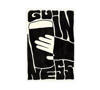 XFATGIA Bauhaus Guinness Printings - Póster en lienzo para decoración de pared, pinturas para sala de estar, dormitorio, 30 x 45 cm