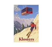 XFATGIA Chroustice - Póster de lienzo para estación de esquí, decoración de dormitorio, oficina, habitación, regalo, 60 x 90 cm