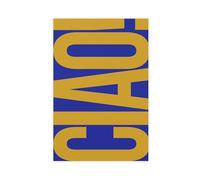 XFATGIA Ciao Font - Póster retro en lienzo para decoración de pared, pinturas para sala de estar, dormitorio, decoración de 20 x 30 cm