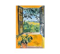 XFATGIA Cuadro de estilo bestia, impresiones modernas de exposición, viñedos rurales, pósteres retro, póster de lienzo, decoración de dormitorio, paisaje, oficina, habitación, regalo, 20 x 30 cm
