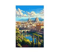XFATGIA Florence - Lienzo decorativo para pared, impresión turística, para sala de estar, dormitorio, 40 x 60 cm