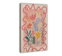 XFATGIA Impresión de ramo de flores silvestres de colores, póster de mercado de flores, lienzo para decoración de pared, pinturas para sala de estar, dormitorio, decoración de 24 x 36 pulgadas (60 x