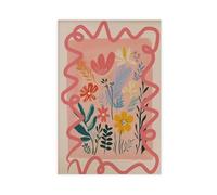 XFATGIA Impresión de ramo de flores silvestres de colores, póster de mercado de flores, lienzo para decoración de pared, pinturas para sala de estar, dormitorio, decoración de 40 x 60 cm
