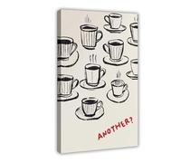 XFATGIA Otro póster de café, póster de cocina, lienzo para decoración de pared, pinturas para sala de estar, dormitorio, 20 x 30 cm