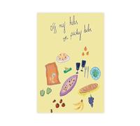 XFATGIA Picky - Lienzo decorativo tamaño A4, 30 x 45 cm