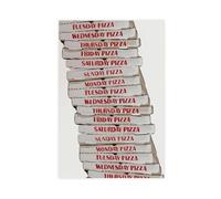 XFATGIA Pizza Every Night Póster de lienzo para decoración de dormitorio, paisaje, oficina, habitación, regalo, 24 x 36 pulgadas (60 x 90 cm)
