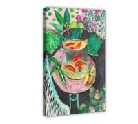 XFATGIA Póster artístico de exhibición de peces dorados, póster de lienzo con impresión retro, decoración de dormitorio, paisaje, oficina, habitación, regalo, 24 x 36 pulgadas (60 x 90 cm)