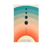XFATGIA Póster colorido de astronomía en lienzo, póster decorativo para pared, pinturas para sala de estar, dormitorio, decoración de 20 x 30 pulgadas (50 x 75 cm)
