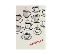 XFATGIA Póster de cocina con texto en inglés "Otro café" (30 x 45 cm)