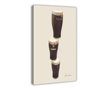 XFATGIA Póster de lienzo con texto en inglés "A Wonderful Day for A Guinness Beer" para decoración de dormitorio, oficina, habitación, regalo, 40 x 60 cm
