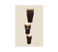 XFATGIA Póster de lienzo con texto en inglés "A Wonderful Day for A Guinness Beer" para decoración de dormitorio, oficina, habitación, regalo, 40 x 60 cm