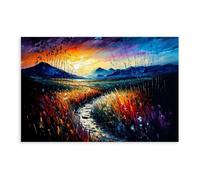 XFATGIA Póster de lienzo de un lugar tranquilo en la naturaleza, decoración de dormitorio, paisaje, oficina, habitación, regalo, 40 x 60 cm