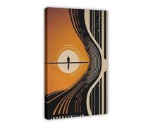 XFATGIA Póster de película interestelar en lienzo para decoración de pared, pinturas para sala de estar, dormitorio, decoración de 20 x 30 pulgadas (50 x 75 cm)