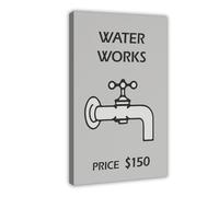 XFATGIA Póster de planta de agua de mansión, impresión artística para decoración del hogar, lienzo para decoración de pared, pinturas para sala de estar, dormitorio, decoración de 12 x 18 pulgadas (30