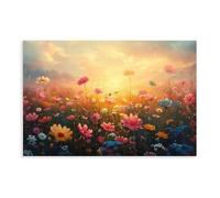 XFATGIA Póster en lienzo de felicidad botánica para decoración de pared, pinturas para sala de estar, dormitorio, 50 x 75 cm