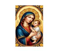 XFATGIA Póster en lienzo de Madonna and Child para decoración de pared, pinturas para sala de estar, dormitorio, 30 x 45 cm