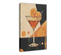 XFATGIA Póster italiano vintage de cóctel de viaje, póster de cocina, decoración de dormitorio, paisaje, oficina, habitación, regalo, 50 x 75 cm