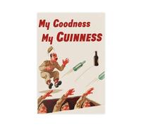XFATGIA Póster publicitario retro del ejército Guinness, impresión artística personalizada, póster de lienzo para decoración de dormitorio, oficina, habitación, regalo, 16 x 24 pulgadas (40 x 60 cm)