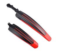 XFC-NI, 2020 Bicicleta De Montaña Guardabarros De Liberación Rápida De Bicicletas Accesorios Universales Aleta 26 Pulgadas Ciclismo Guardia MTB Fender Azulejo Bloqueo De Barro (Color : Rojo)