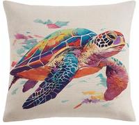 XFENDOUDOU Kit De Bordado Sobre Cañamazo Para Punto De animales lindos 45X45Cm Cañamazo Impreso De Para Realizar Un Cojín. Kit De Punto De Cruz Contado Kit De Bordado Decoración Del Hogar